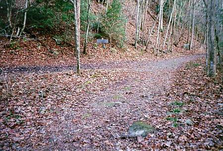[Image: View toward trailheads (benchmark lower right)